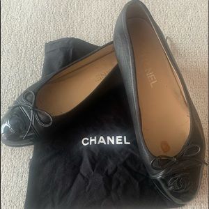 🥿CHANEL🥿black flats